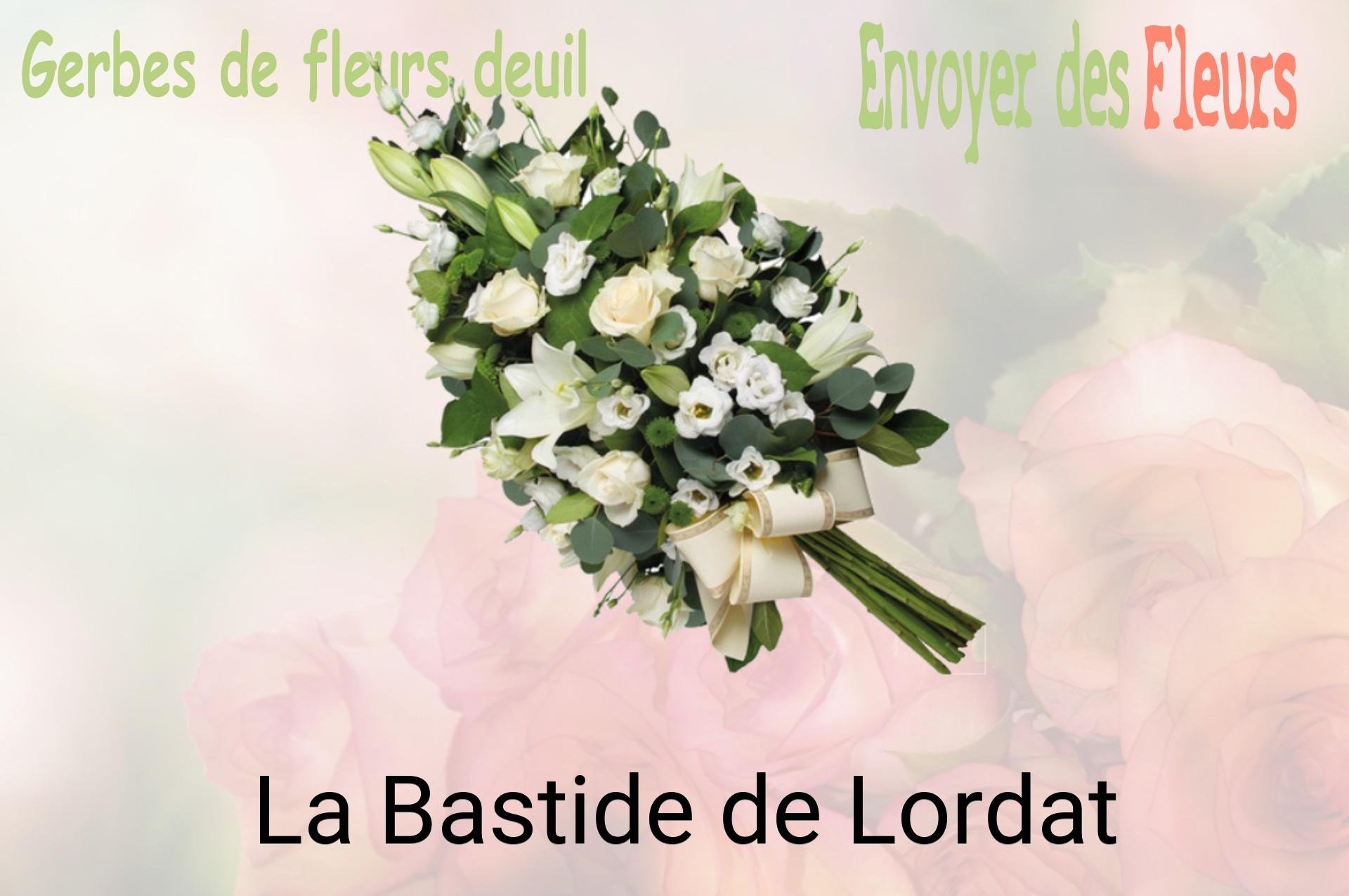 Gerbe de fleurs de deuil livrée à La Bastide-de-Lordat